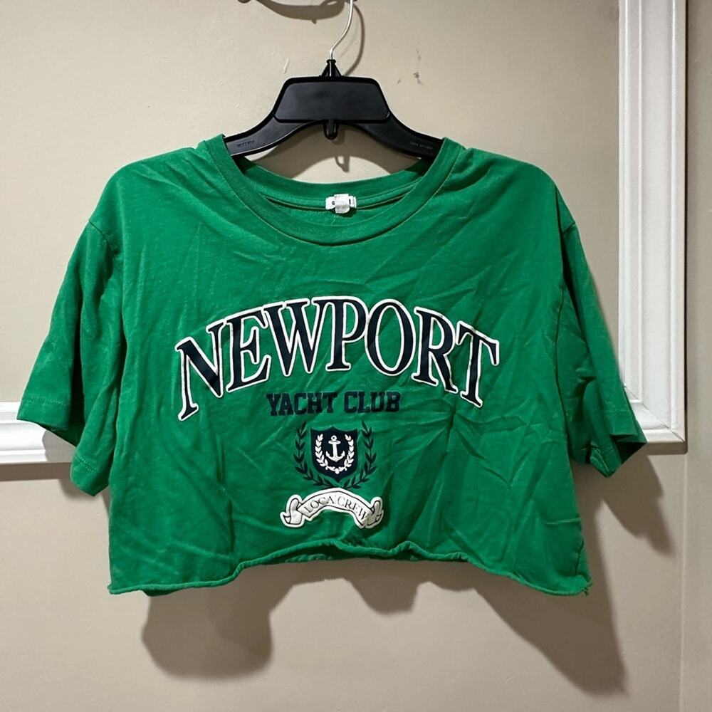 Garage Green Newport Crop Top